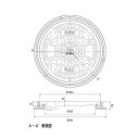 JOTO 樹脂マンホール 1t 黒 : JM-200B 丸枠付 .在∴∴