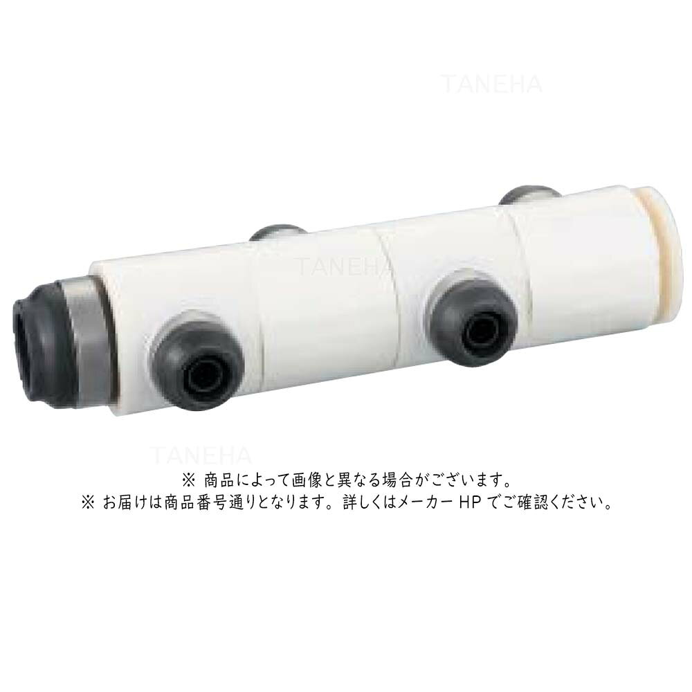【特　長】 耐熱水特性、耐薬品性に優れ、粘り強く衝撃に強いPPS特殊グレードを採用 保温材セット。ヘッダー は日本水道協会認証登録品（G-671）です。 接続口を360°自由に回転することができるダブルロックー体のヘッダー。 豊富なバリエーション(全28型式)と接続口の向きを自由に設定できることで、配管を遠回りさせることなくスッキリと仕上げられる。 接続口に流れ方向(IN?OUT)の指定がないので多様なニーズに対応可能。 【仕　様】 最高許容圧力 　1.75MPa 使用温度範囲 　-20℃〜95℃ 使用流体 　冷温水・不凍液 用　途 　給水・給湯・暖房・融雪 材　質 　樹脂（ヘッダー材質：PPS） 埋　設 　可 適　用 　PEX ※注意※ ● ダブルロックジョイントP部の仕様のため、実使用においての流体圧力と流体温度は各製品の仕様および、樹脂管の使用温度別最高使用圧力をご確認ください。 ● 冷温水、不凍液以外には使用しないで下さい。灯油等の油類には使用できません。 ※　使用上の注意･警告事項や、商品の詳細については、メーカー公式サイト（カタログ）をご覧いただくか、メーカーに直接お問い合わせいただき、ご購入前に今一度ご確認をお願い致します。