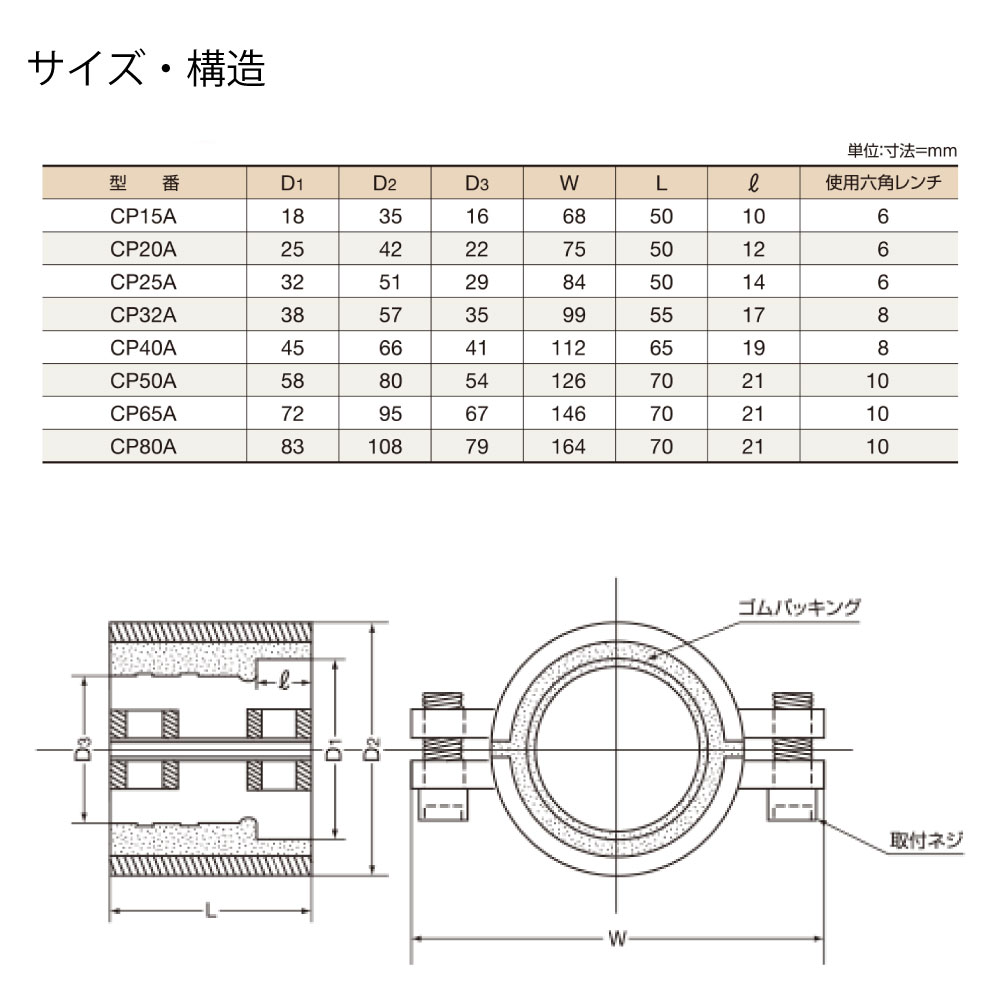 児玉 CP40A (41.28) 1mpa-30- 80℃ : 圧着ソケット 銅管兼用型(継手部.直管部)∴ 2