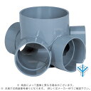 アロン化成《SDWY100-150》 SD-WY 100-150 (5228061) : 小口径マス 45゜左右直 3方合流∴ます 升 桝 舛