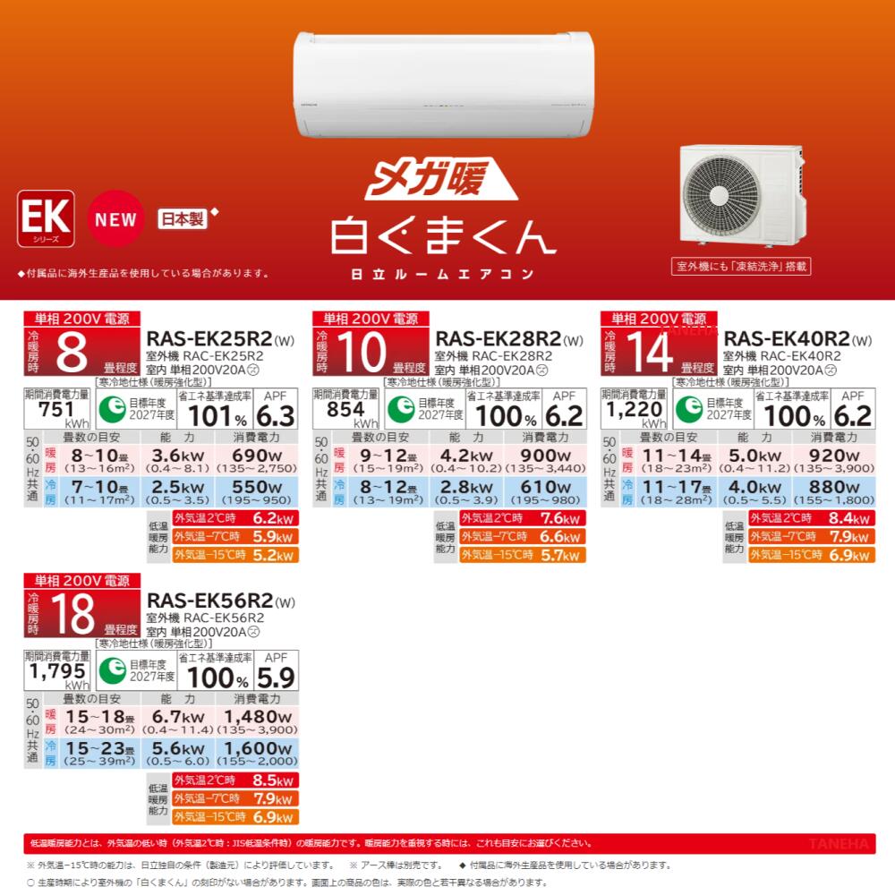 日立（HITACHI）『メガ暖白くまくん（RAS-EK56R2）』