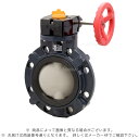 旭有機材 57型バタフライバルブ サイドギヤ U-PVC/FKM W 5K : V 57 SG U V W5 300 300∴バタ弁 バタフライ 弁 AV 旭有...