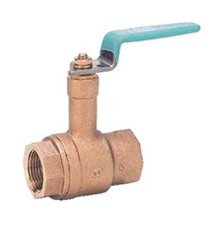 KITZ 鉛レス 汎用 10K ネジ込 首長 ボール レバーハンドル フルボア : TLNF 15 水色ハ (LBOX-N)∴キッツ 北沢 バルブ 捻込 ねじ 配管