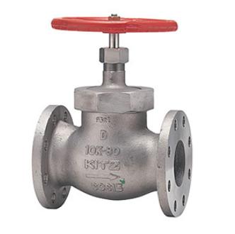 KITZ UDB80 (UDF-N同等):SUS Bシリーズ 10Kフランジ付 グローブ弁 内捻ハンドル PTFE∴グローブ弁 玉形弁 キッツ 北沢 バルブ