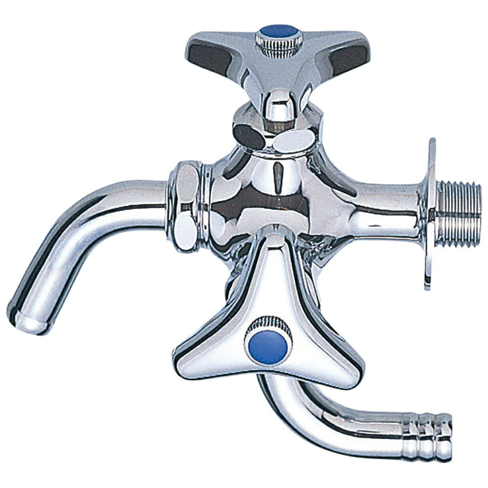 三栄《F12A-13》 |(同等7041) : 万能二口横水栓 ∴ サンエイ SANEI 2025カタログ頁//233 | 2022変.在