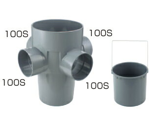 タキロン UDM-90WY 100 x100-200 (302296) : 雨水マス 90゜左右直 3方合流∴タキロンシーアイ ます 升 桝 舛