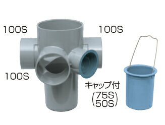 タキロン UD-YW 右100-150 (308601) : 雨水マス 45゜90゜直 3方合流∴タキロンシーアイ ます 升 桝 舛