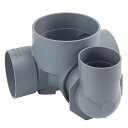 【】タキロン PO-F-90Y右100 x 75-150 (309004) . : 小口径マス 90゜ 合流 回転エルボ付∴タキロンシーアイ ます 升 桝 舛
