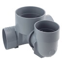 タキロン PO-F-90YS 右100 x100-150 (309097) . : 小口径マス 90゜ 合流段差回転エルボ付∴タキロンシーアイ ます 升 桝 舛
