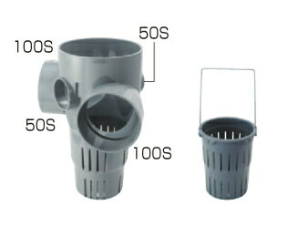 タキロン USM-90LX 100 x 50-150 (309578) : 浸透マス 90゜曲外内 合流∴タキロンシーアイ 浸透 ます 升..