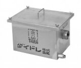 ダイドレ PF-P-50実容量23L:(500700050000) SUSプラスタトラッフ パイプ流入床置型 +SUS蓋T- 0耐無∴∴