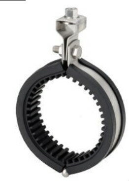 アカギ SUS 防振吊バンド 10tゴム付 タン付 : A10215-0070 50 適径 60.5∴