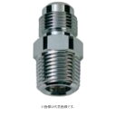 三菱伸銅 金属ガスフレキ 専用 アダプター (15A) : EF-B (S4PM 6U) B金具 R 1/2オス x R1/2オス∴(2)