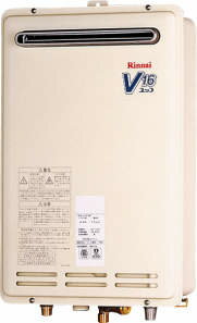 【あす楽対応品 在庫あり】リンナイ ガス給湯 給湯専用 壁埋込型:RUK-V1610BOX(A)-E-都市ガス (23-7429)∴∴