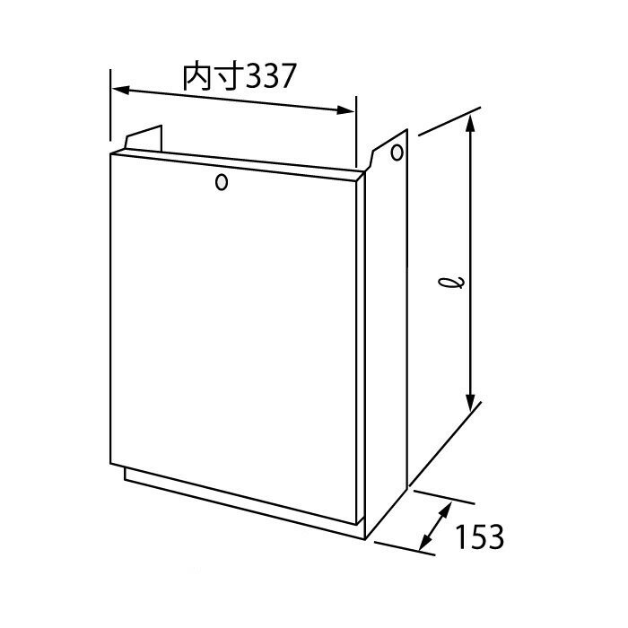 ⊥【≠】ノーリツ H33-K450 (0700400) : 配管カバー ∴