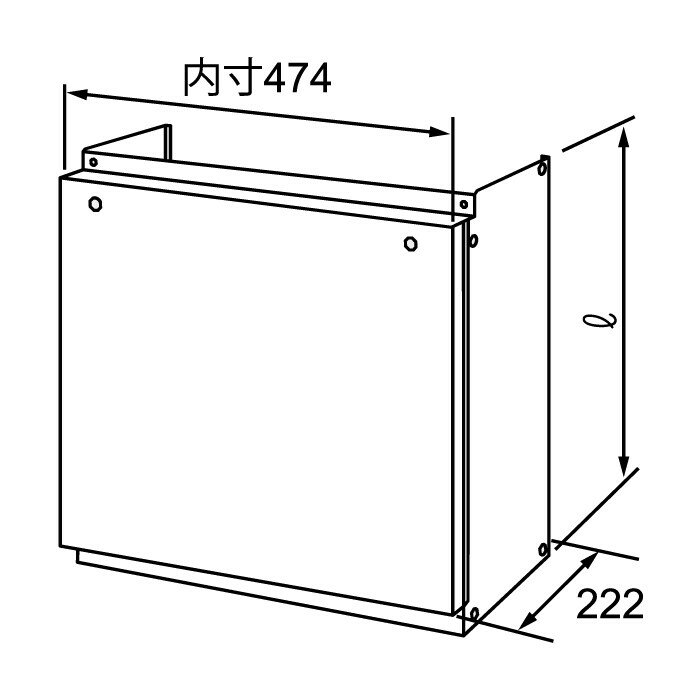 ⊥・ノーリツ H41- 450 (0757800) : 配管カバー ∴