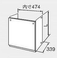 ノーリツ 配管カバー:H50-550 (0760601)∴