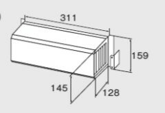 ⊥・ノーリツ S29 (0705741) : 側方排気カバー S29 ∴