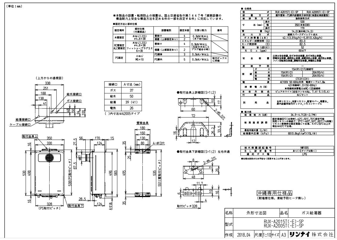 iC KX p RUX-AV[Y:RUX-A2015T(A)-SP LPG (23-8515)