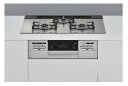⊥・リンナイ RHS71W35T2DGAVW LPG (52-6295) : ビルトインコンロ (買替用) マイトーン 75cm ∴