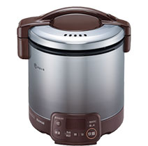 ⊥【】リンナイ RR-050VQT(DB) -都市ガス : ガス炊飯器 こがまる ジャー付 VQTシリーズ (5合|ブラウン) ∴