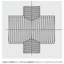 東拓工業 TACパイプ F型 ダブル 無孔/有孔兼 : 十字クロス継手+直管継手又はレジューサーのセット 250x250∴