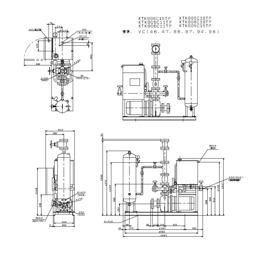 川本製作所 スプリンクラーポンプ(60HZ):...の紹介画像2