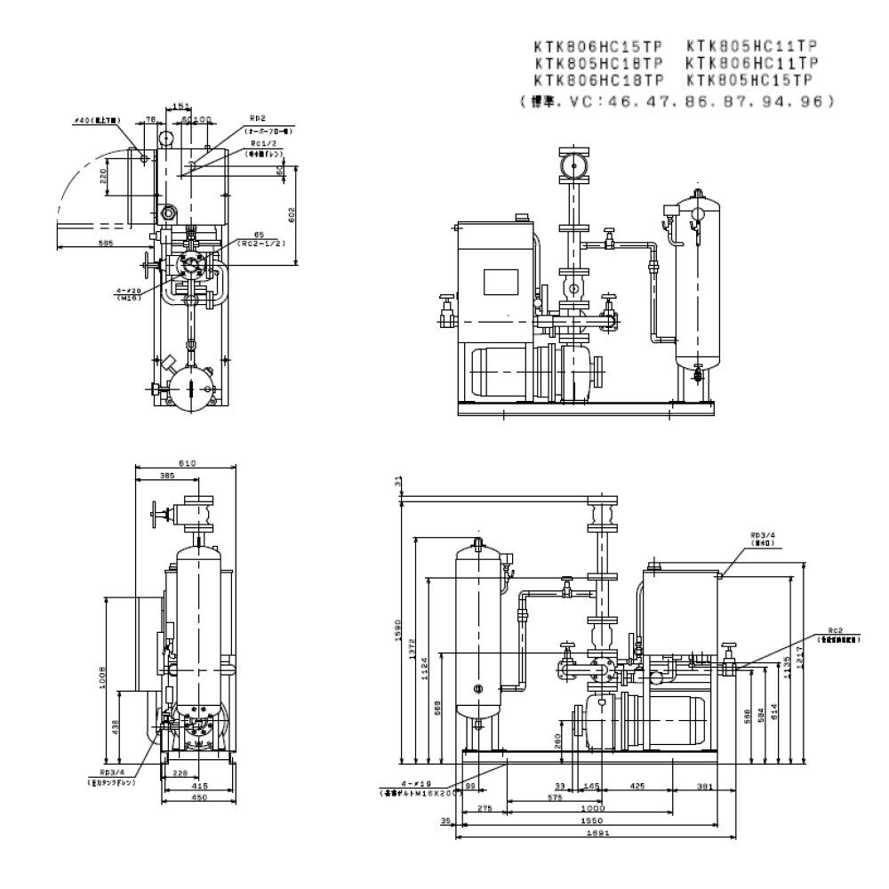 川本製作所 屋内消火ポンプユニット(60HZ)...の紹介画像2