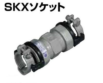 【あす楽対応品在庫あり】川西水道機器 SKX 伸縮継手ストップリング付 JISポリ用 ソケット SKX-S : 50P (本体 50 +灰P50) GPV兼可∴ メカニカル JISポリエチレン 配管 継手 ポリパイプ 接手 水道仮設 太陽熱温水器