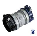 川西水道機器《SKXS65GX65V》SKX 伸縮継手ストップリング付 G x V 用 片落ソケット 中口径 : 65G x 65V(本体 65x 65+黒G6...