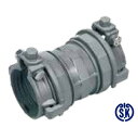 川西水道機器《SKXS75P》SKX 伸縮継手ストップリング付 JISポリ用 ソケット 中口径 : 75P (本体 75 +灰P 75)GPV兼可∴メカニカル ...