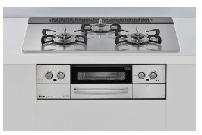 ⊥・リンナイ RB71W23L10R5STW LPG (プロパンガス) (52-5344) : ビルトインコンロ (新築用) 旧リッセ 75cm ∴