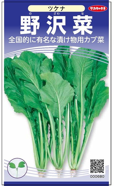 ツケナ 種 『野沢菜』 サカタのタネ/小袋（粒数目安800粒）