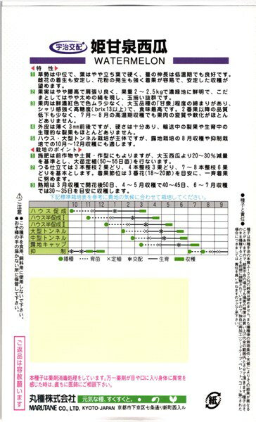 西瓜 たね 小玉スイカ 種 姫甘泉 8粒 小袋 丸種 ひめかんせん Sale 90 Off 西瓜 たね 小玉スイカ 種 姫甘泉 8粒 小袋 丸種 ひめかんせん Sale 90 Off