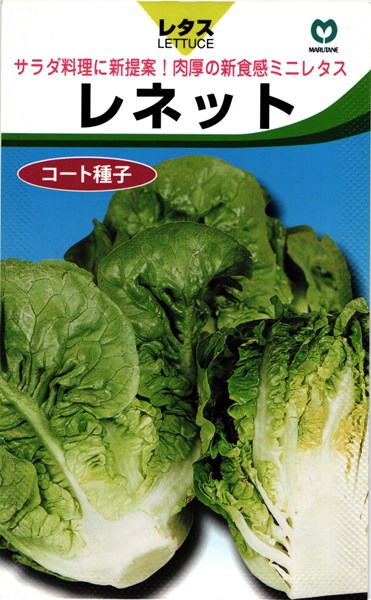 肉厚ミニレタス 種 レネット 丸種/小袋 コート40粒 