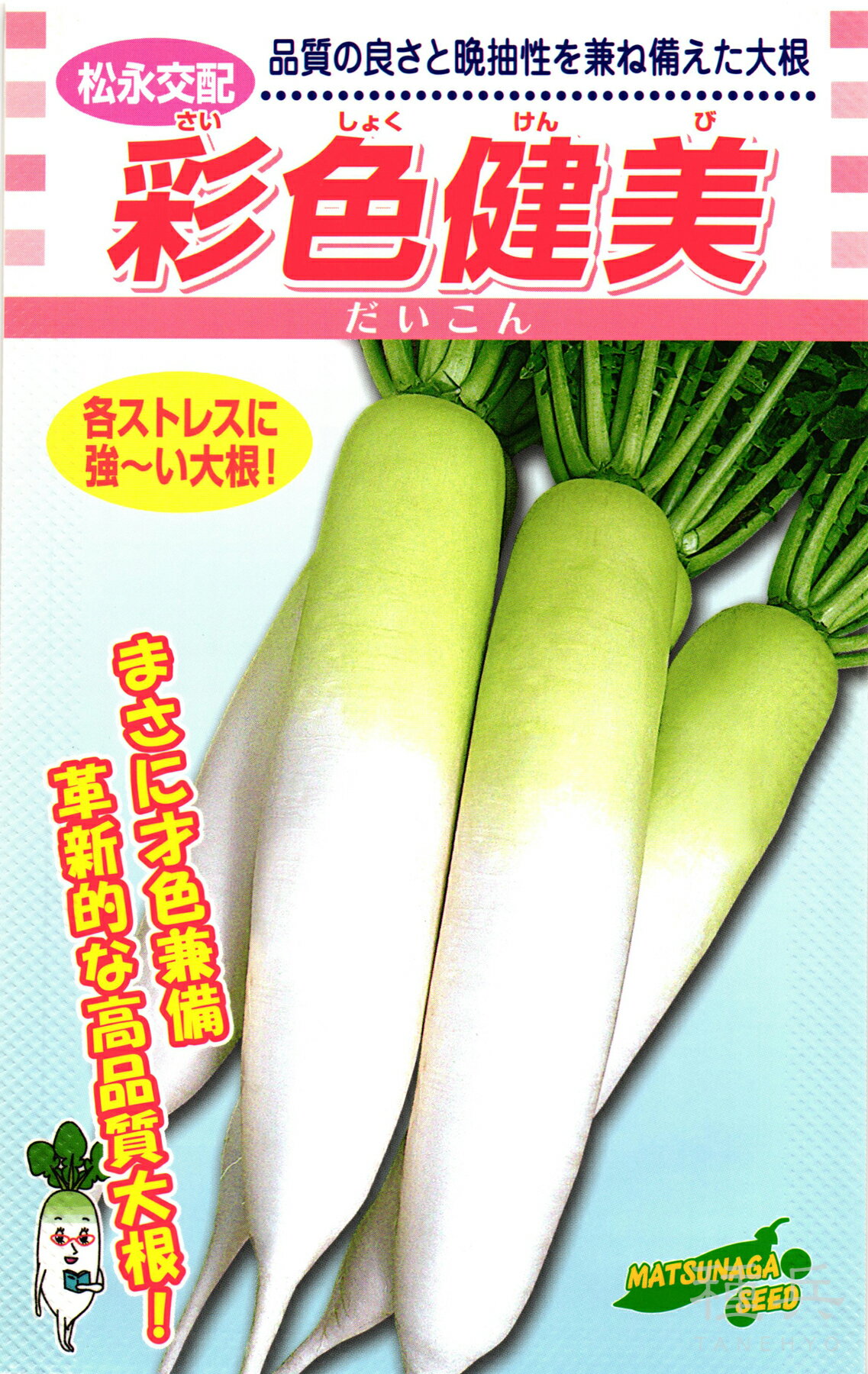 ダイコン 種 『彩色健美』 松永種苗