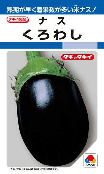 米ナス 種 『くろわし』 ANA061 タキイ種苗/35粒(RF)のサムネイル