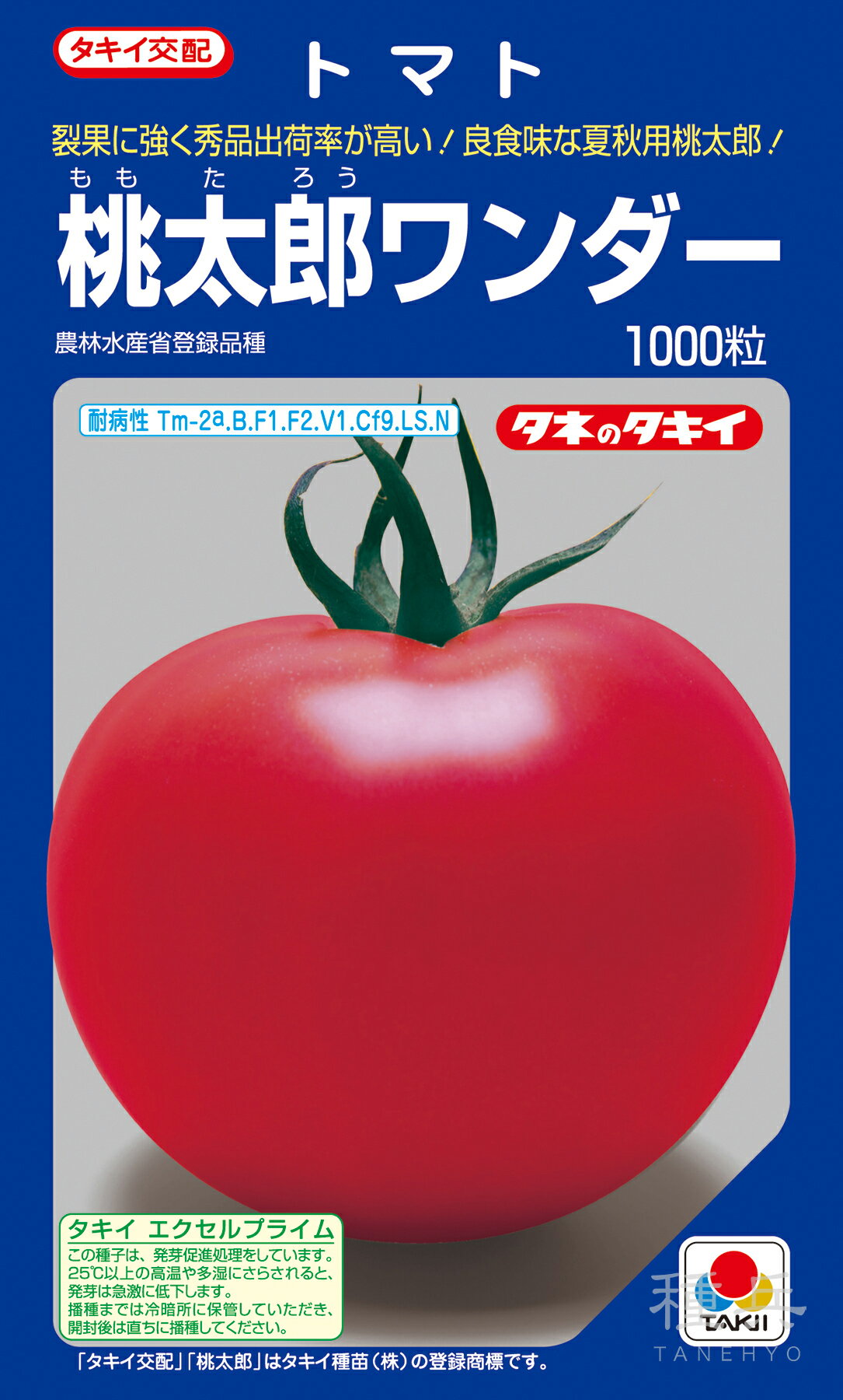 桃太郎系（夏秋）トマト 種 『桃太郎ワンダー』 ATM03F タキイ種苗