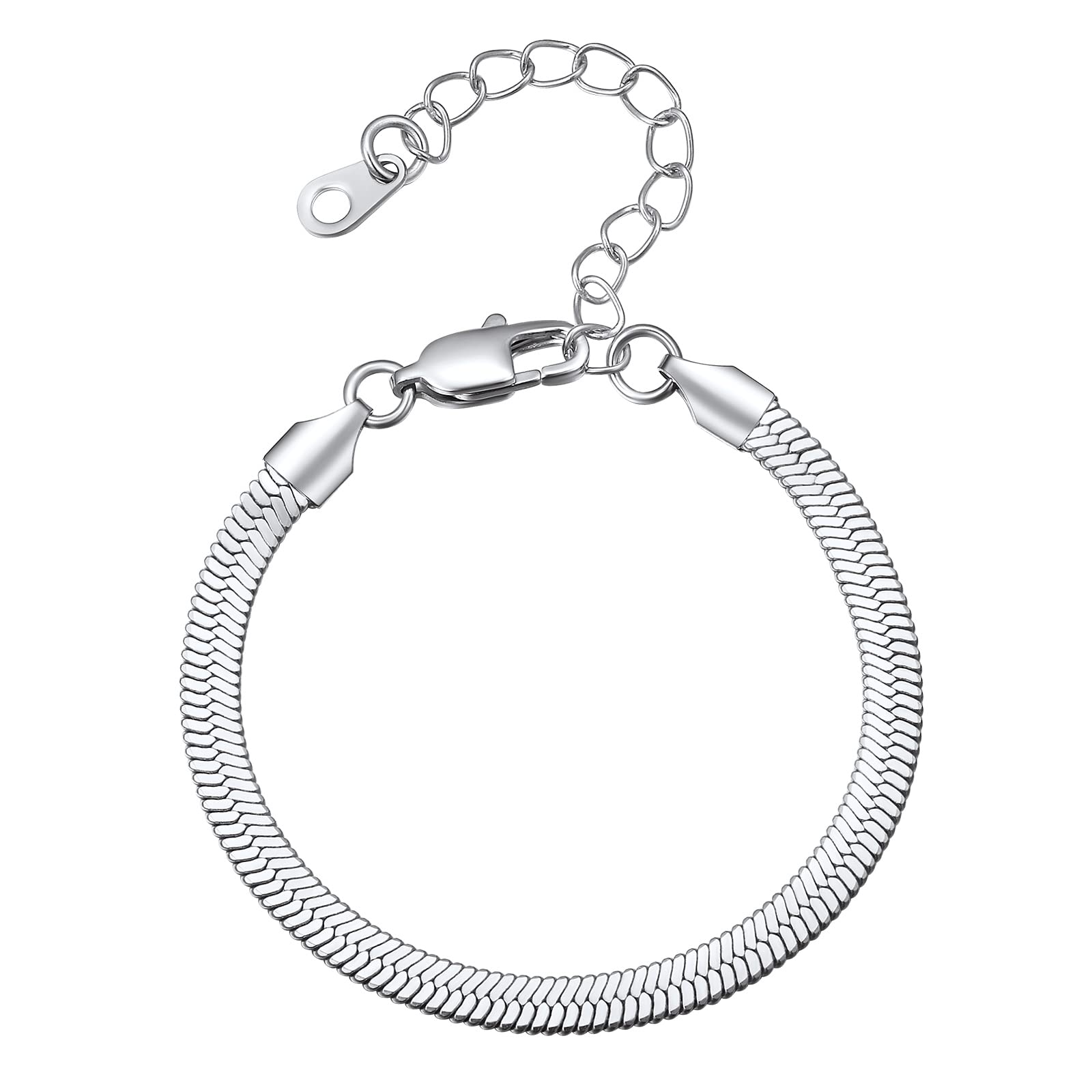 このスネークチェーンアンクレットは、低刺激性、防錆性、防水性を備えています。シンプルでファッショ..