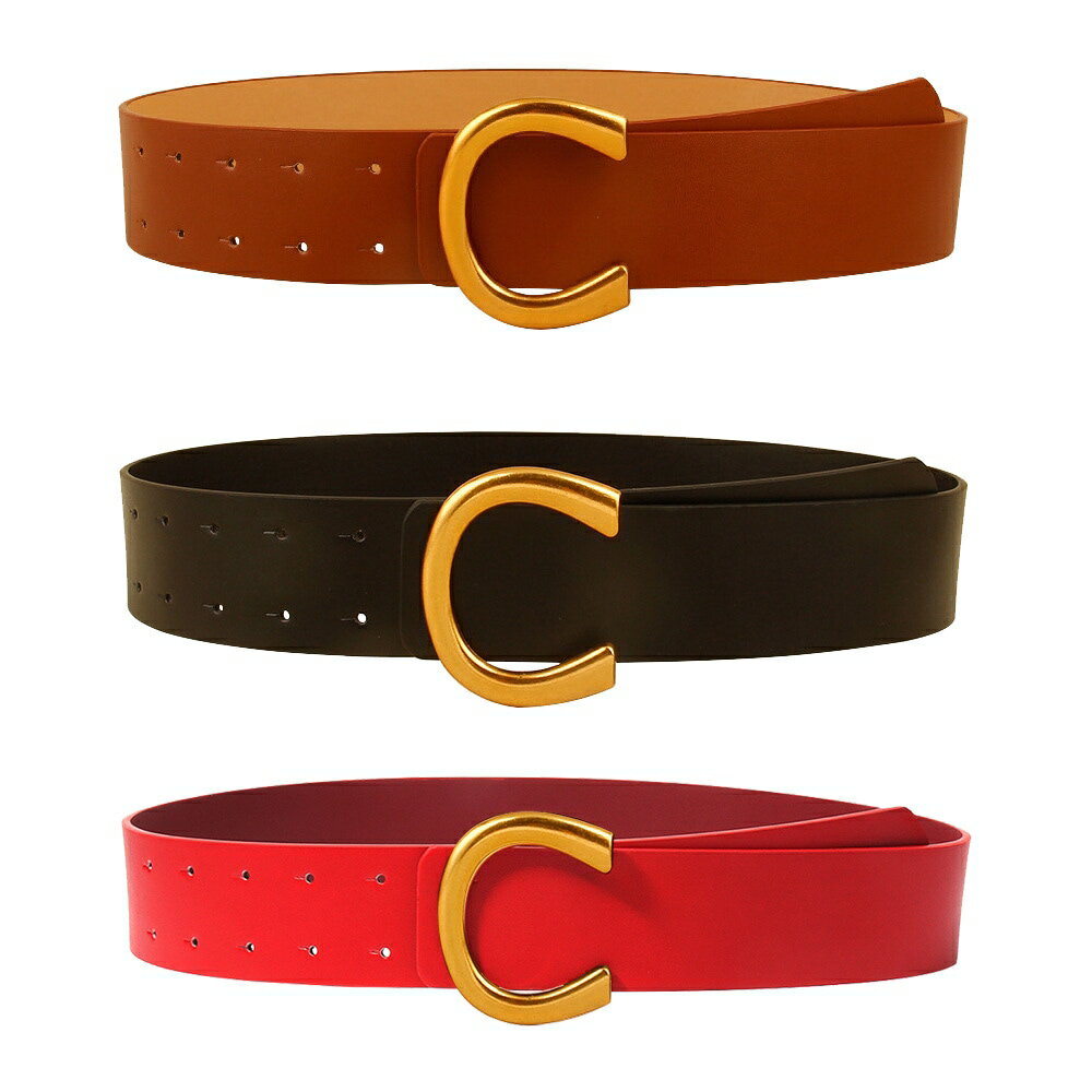 ベルト レディース 本革スマート 本革ワイドベルト 長持ち 丈夫 カジュアル おしゃれ プレゼント ビジ..