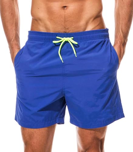 メンズサーフトランクス、水泳用トランクス、ビーチショーツ、水陸両用速乾ビーチショーツ