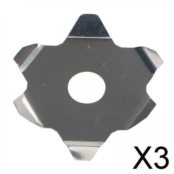 3xトリマーヘッドイーターブレード除草プレートブレード電動芝刈り機用トリマー6本爪