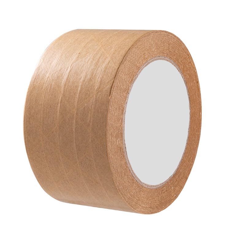 梱包用テープ、50mm x 30m、粘着クラフト紙テープ、茶色、梱包用テープ、テープ、クラフト紙