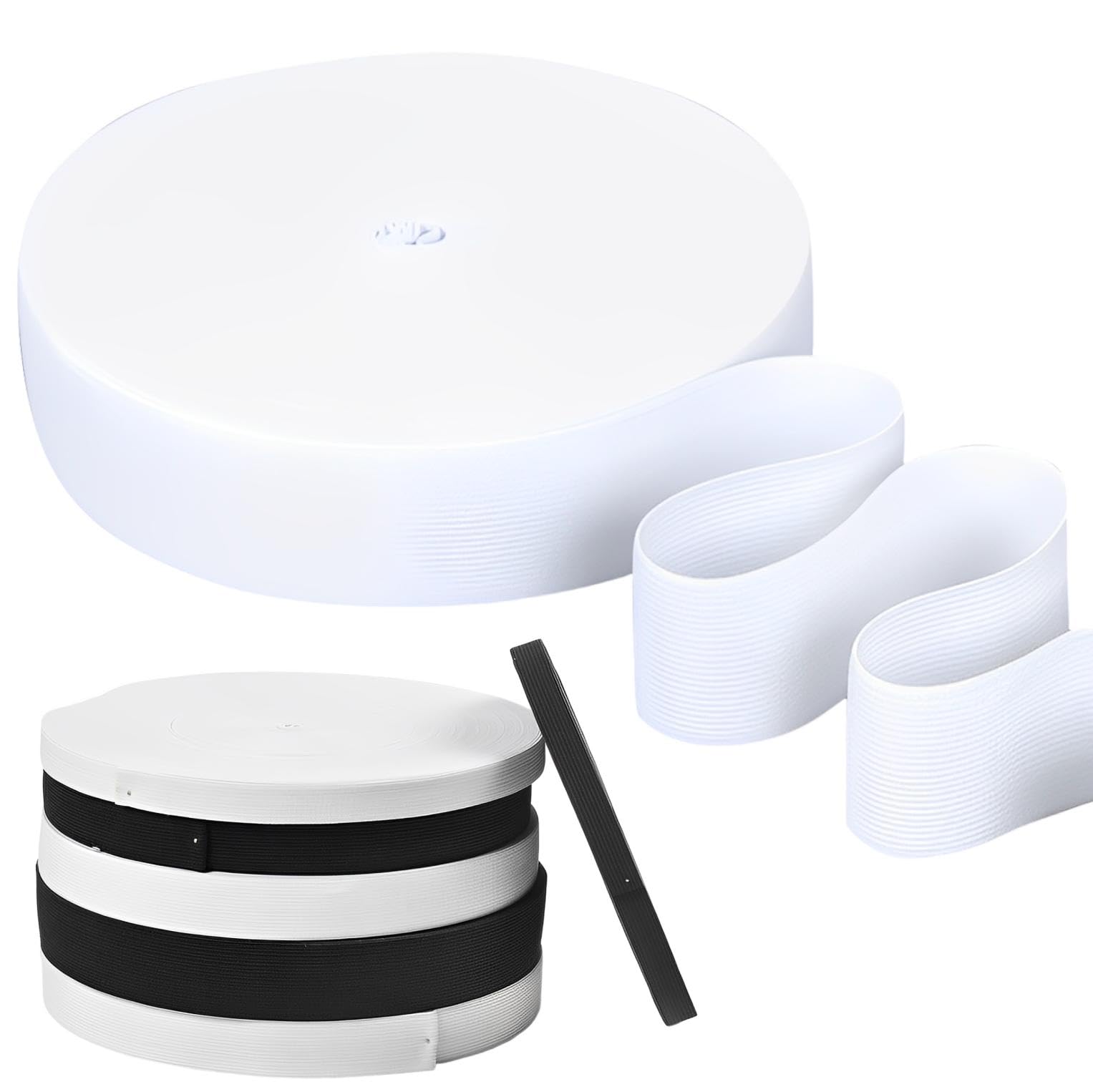 平ゴム、織りゴムウエストバンド、クラフトゴム、長さ40メートル（幅2.0cm）