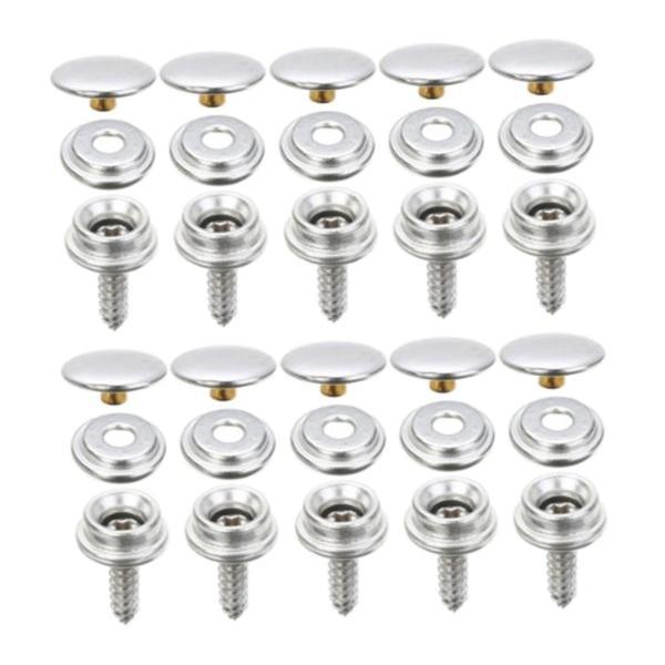 デニムジャケット用メタルスナップ、耐久性のあるレザースナップ、スナップボタン10個セット