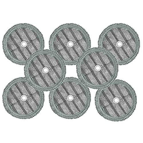 スチームモップアクセサリー モップパッド 8個、スチームモップ交換用マイクロファイバークリーニング..