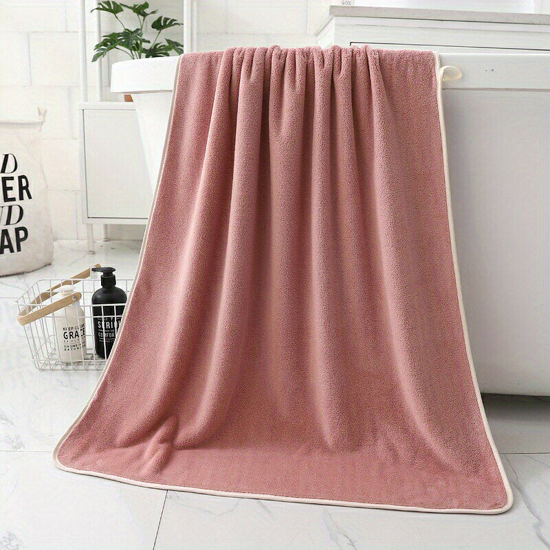 1. 吸水性バスタオル、柔らかいコーラルフリースバスタオル、バスルームアクセサリー