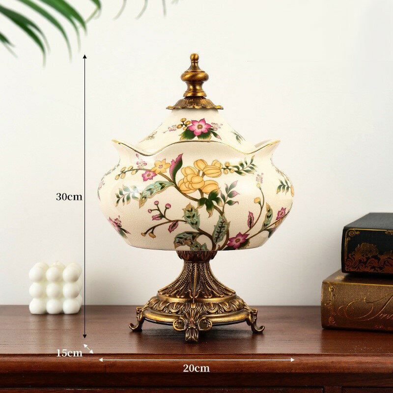 小物入れ エレガント 花柄 アイスクラック デザイン おしゃれ かわいい インテリア 北欧 スパイス ラック キャンディー ジャー プレゼント [2]