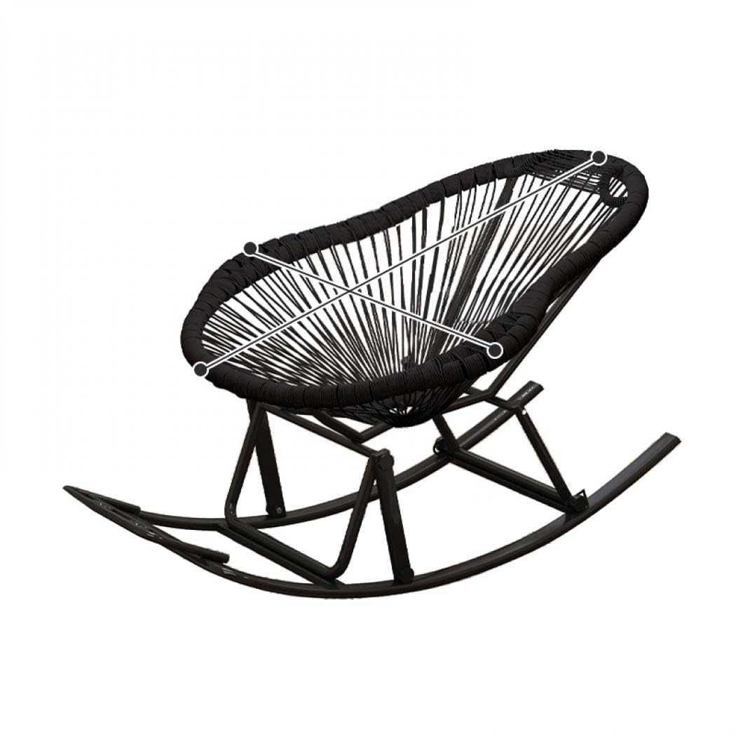 ロッキングチェア コード張り リラックスチェア 揺れる椅子 楽椅子 デッキチェア ビーチチェア アウトドアチェア 多機能椅子 リクライニングチェア インテリア ガーデン ベランダ テラス バルコニー カフェ