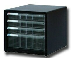 ナカバヤシ アバンテV2レターケース A4サイズ浅型3段深型1段 AL-44クロ